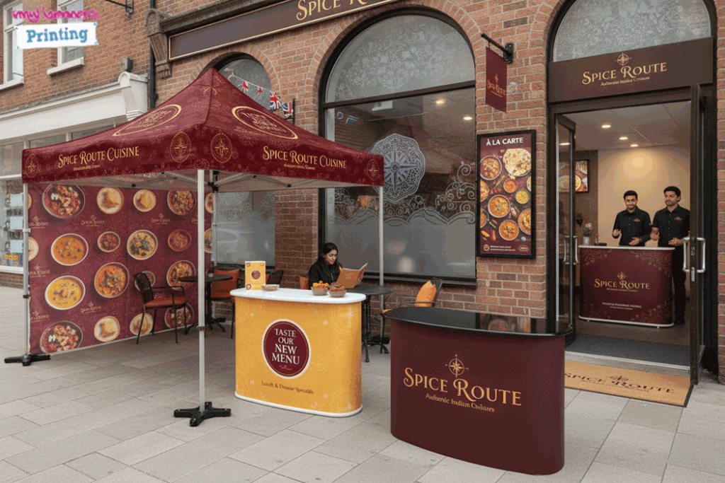 Indian Restaurant Outdoor Banner Stands