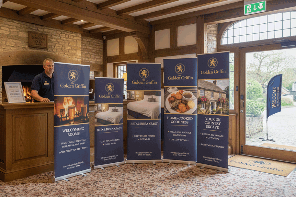 Inn Indoor Banner Stands