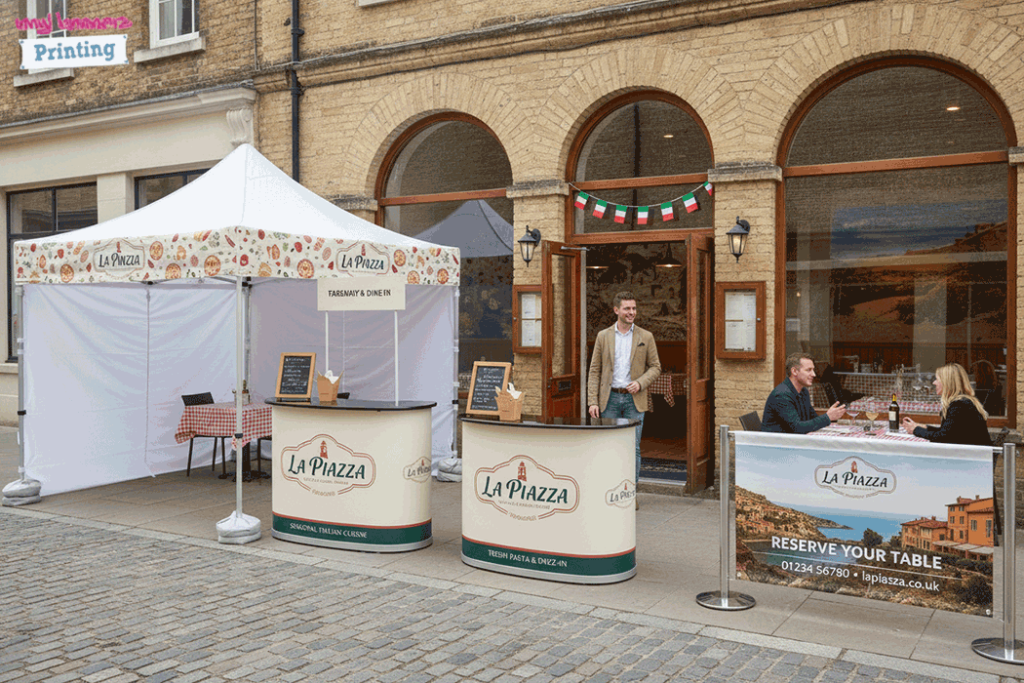 Italian Restaurant Outdoor Banner Stands