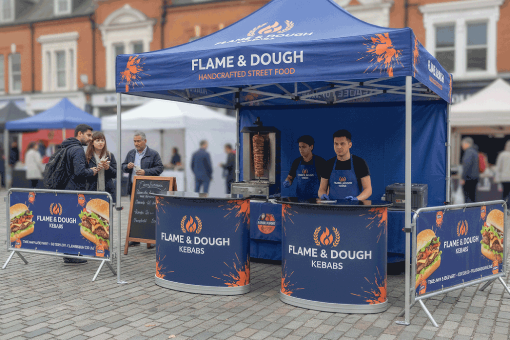 Kebab Stall Outdoor Banner Stands