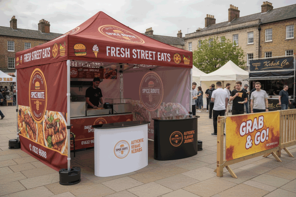 Kebab Van Outdoor Banner Stands