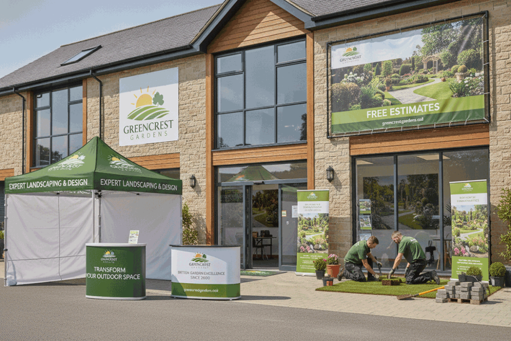 Landscaping Outdoor Banner Stands
