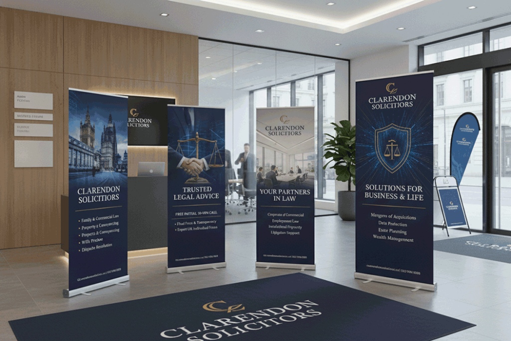 Law Firm Banner Stands