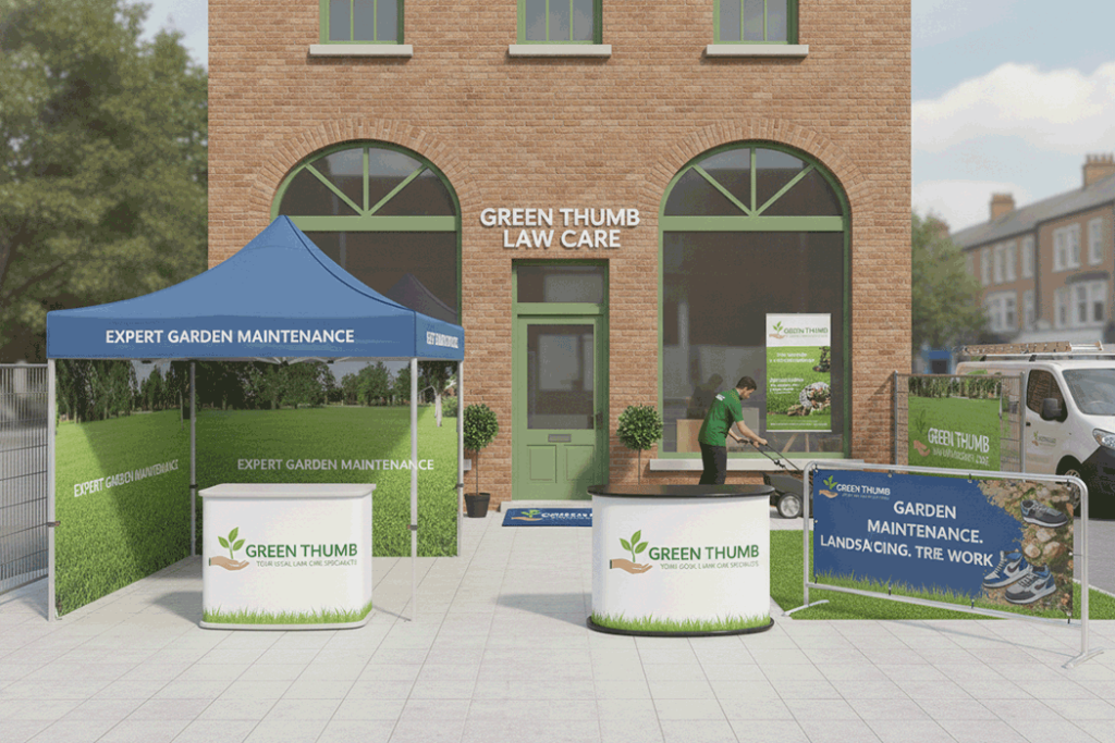Lawn Care Outdoor Banner Stands