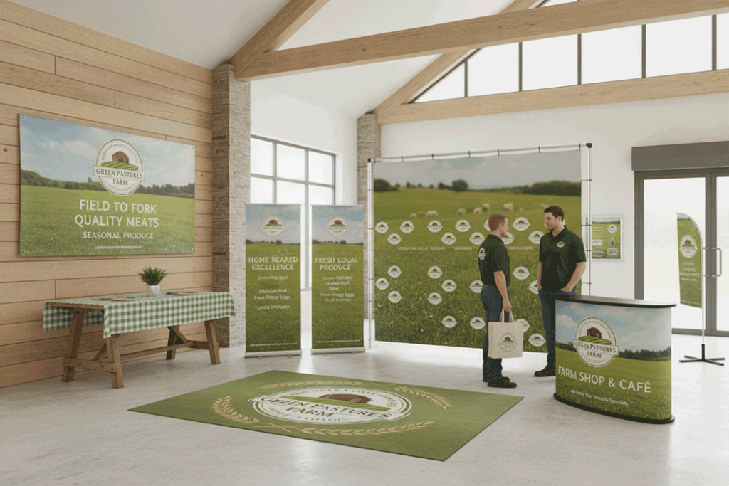 Livestock Farm Indoor Banner Stands