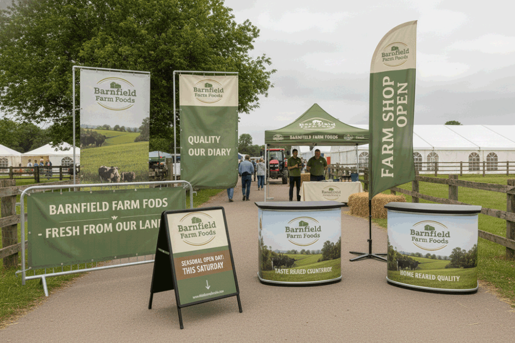 Livestock Farm Outdoor Banner Stands