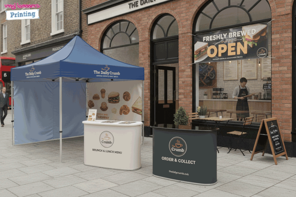 Lunch Cafe Outdoor Banner Stands