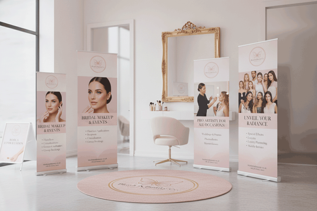 Makeup Artist Indoor Banner Stands