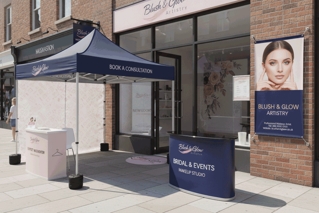 Makeup Artist Outdoor Banner Stands