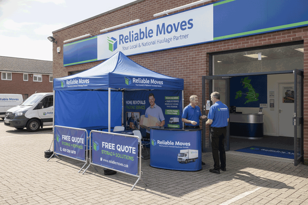 Man and Van Outdoor Banner Stands