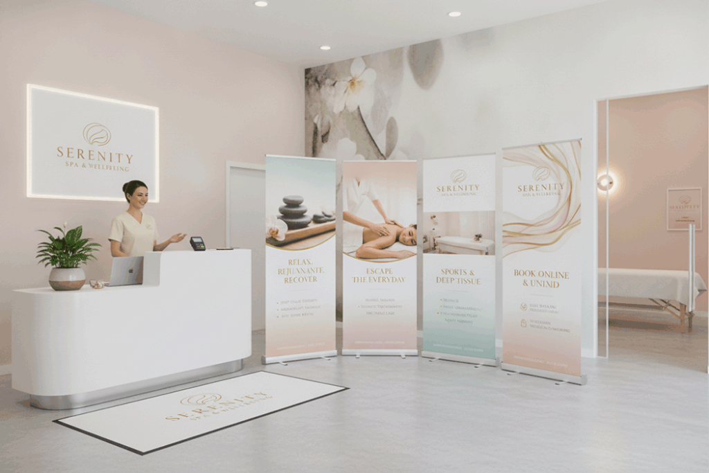 Massage Therapist Indoor Banner Stands