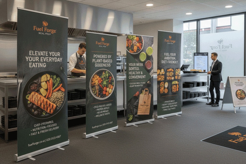 Meal Prep Indoor Banner Stands