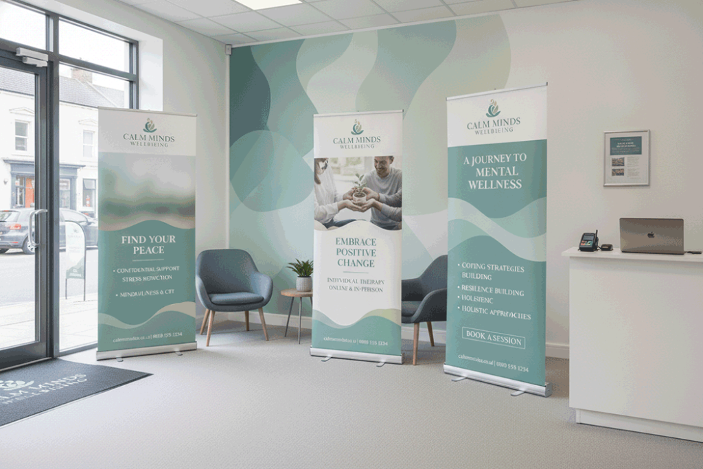 Mental Health & Therapy Indoor Banner Stands