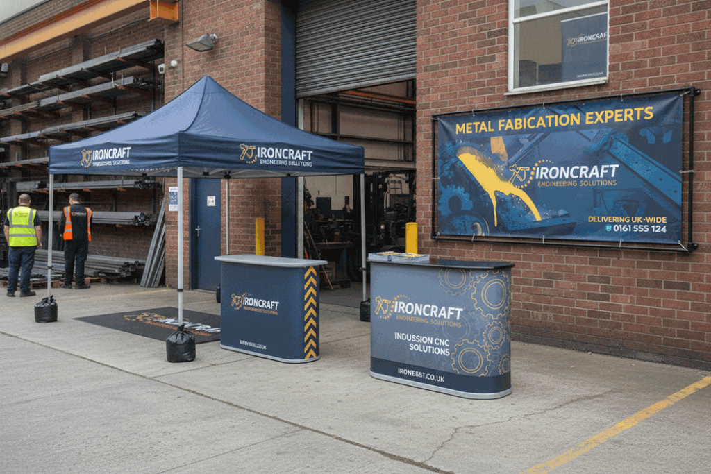 Metal Fabrication Outdoor Banner Stands