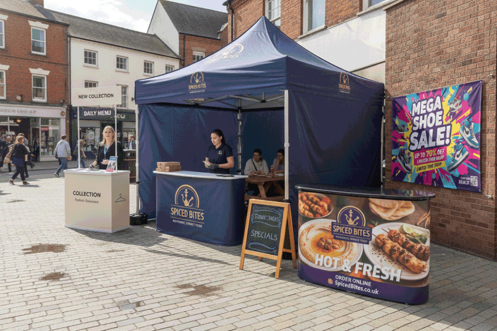 Middle Eastern Food Stall Outdoor Banner Stands