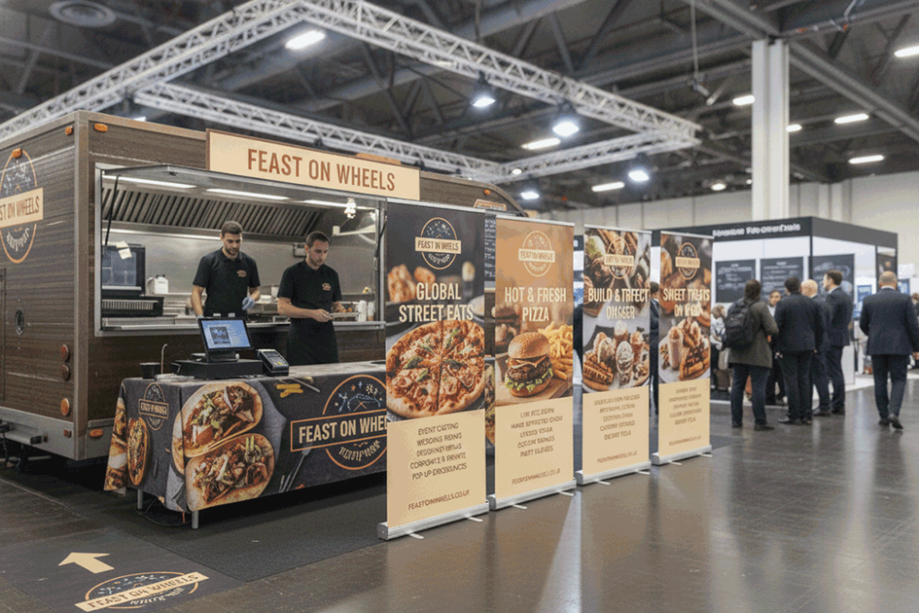 Mobile Catering Indoor Banner Stands