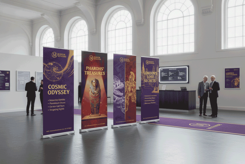 Museum Indoor Banner Stands