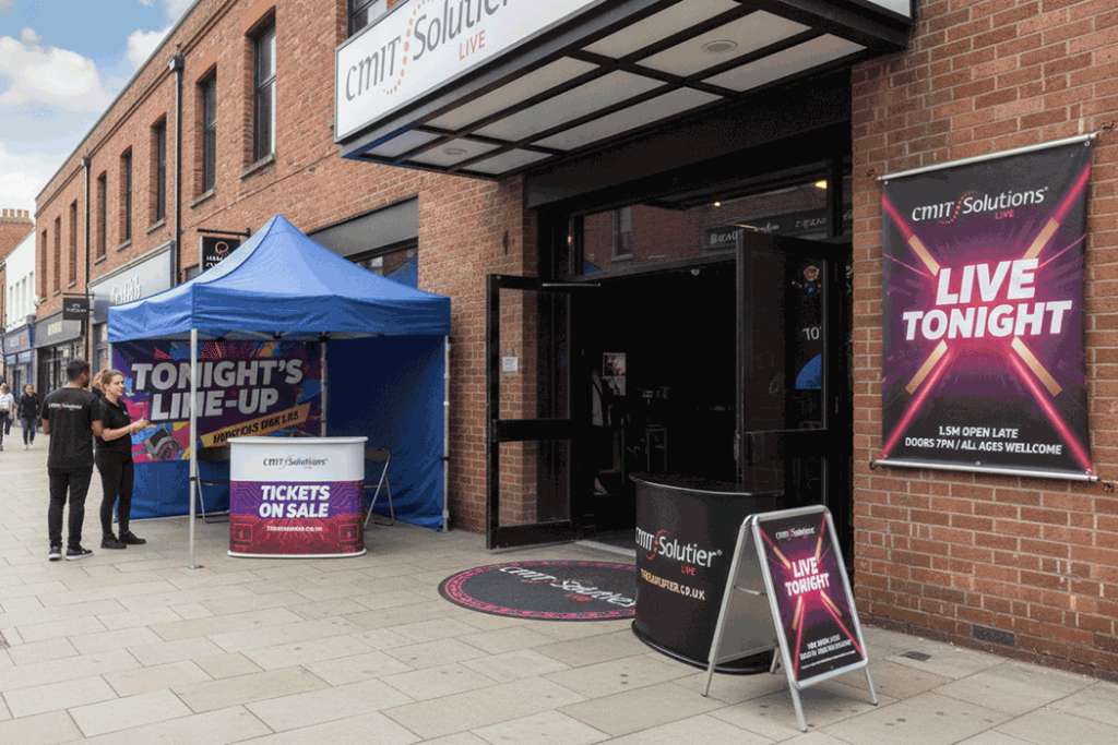 Music Venue Outdoor Banner Stands