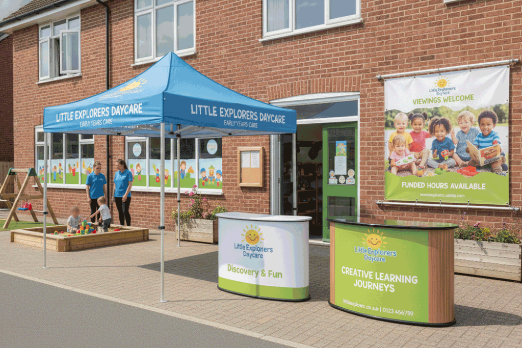Nursery Outdoor Banner Stands