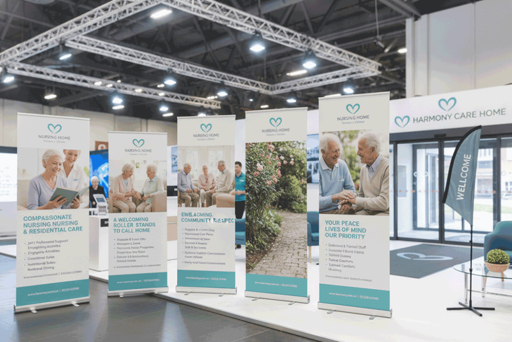 Nursing Home Indoor Banner Stands
