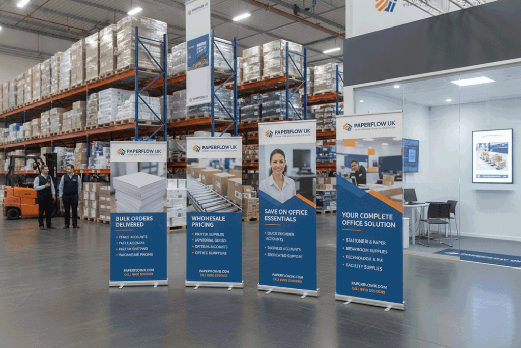 Office Supplies Wholesaler Indoor Banner Stands