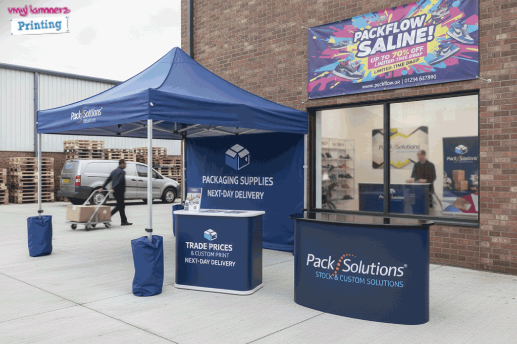 Packaging Supplier Outdoor Banner Stands