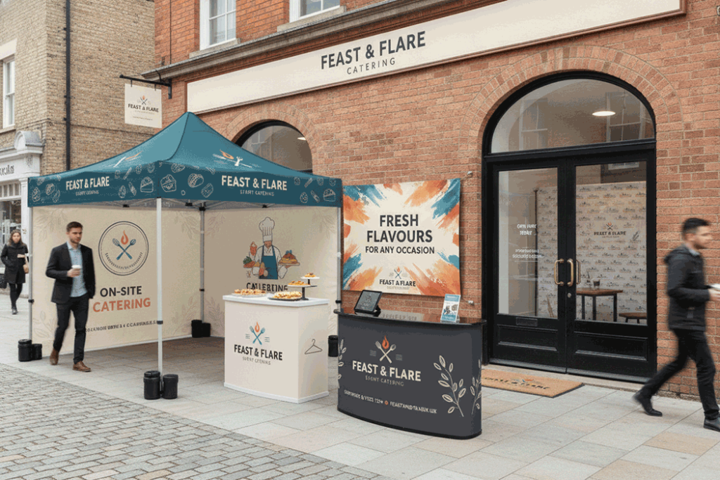 Party Catering Outdoor Banner Stands