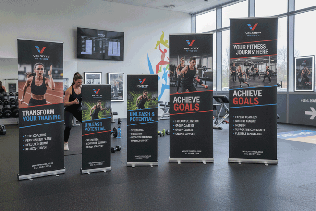 Personal Trainer Indoor Banner Stands