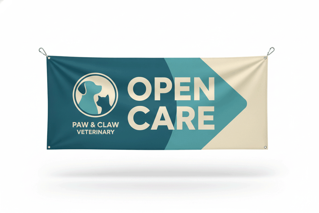 Dog Walker Fabric Banner Printing
