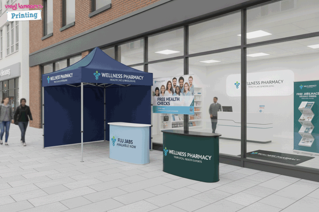 Pharmacy Healthcare Outdoor Banner Stands