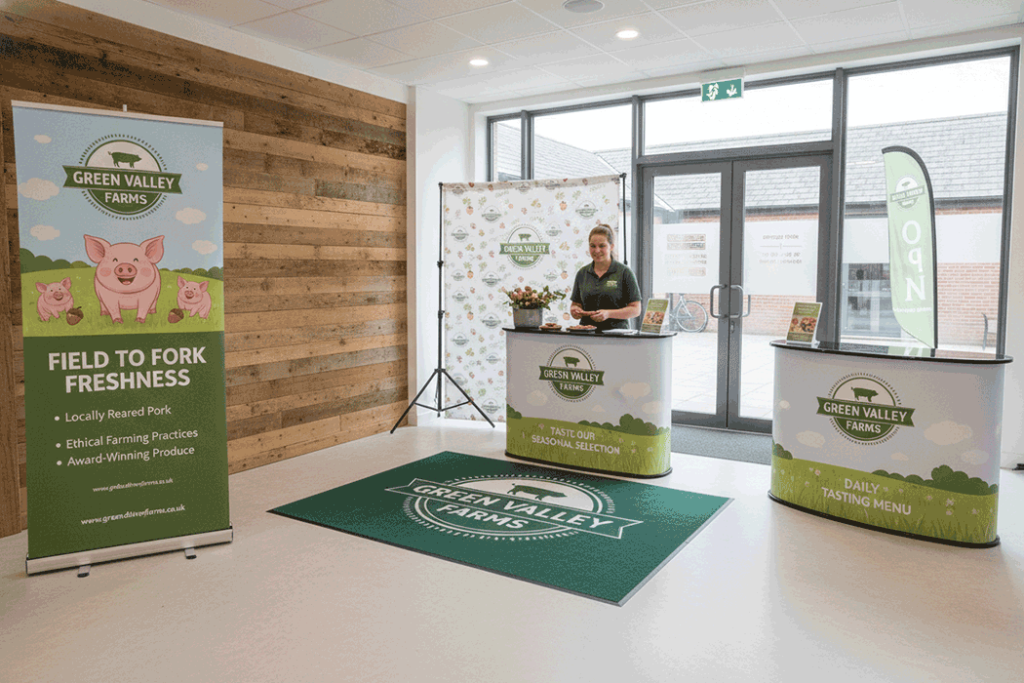 Pig Farm Indoor Banner Stands