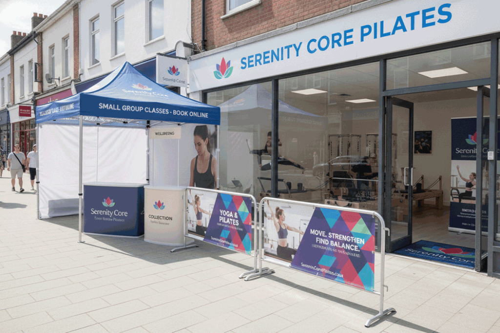 Pilates Studio Outdoor Banner Stands