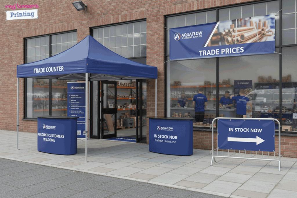 Plumbing Supplier Outdoor Banner Stands