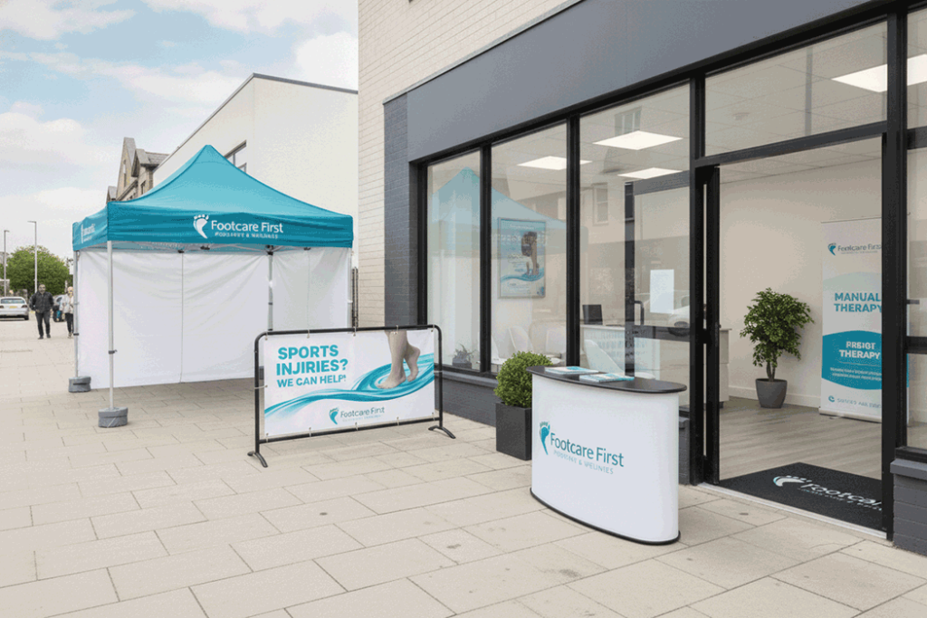 Podiatry Clinic Outdoor Banner Stands