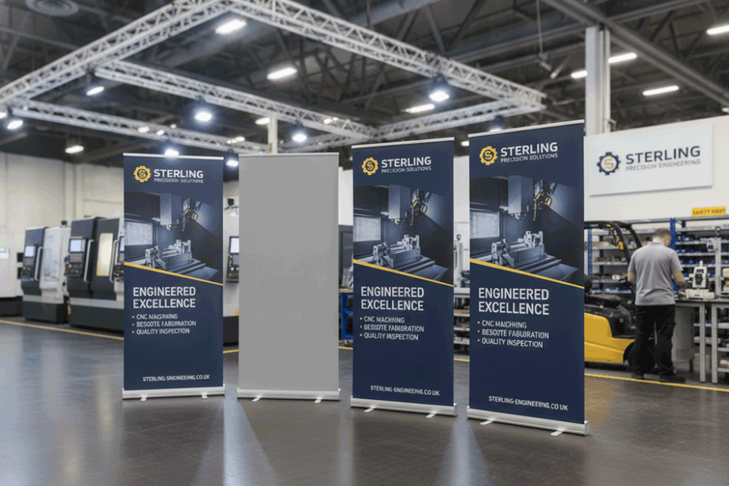 Precision Engineering Indoor Banner Stands