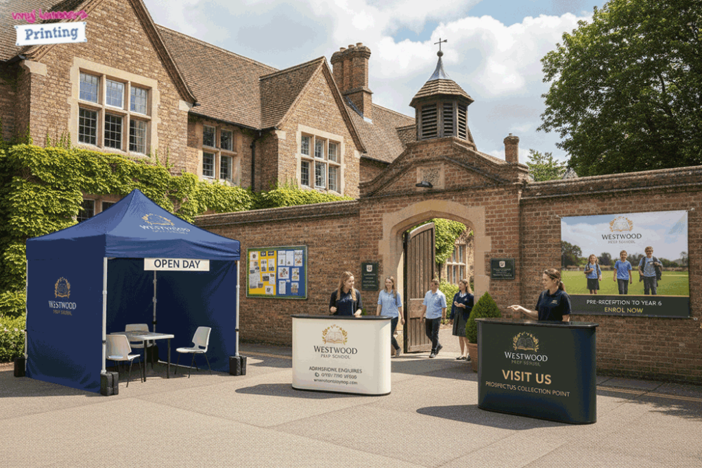 Prep School Outdoor Banner Stands