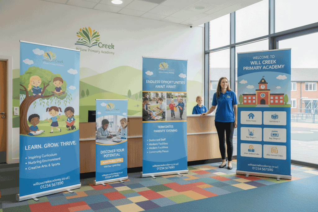 Primary School Indoor Banner Stands