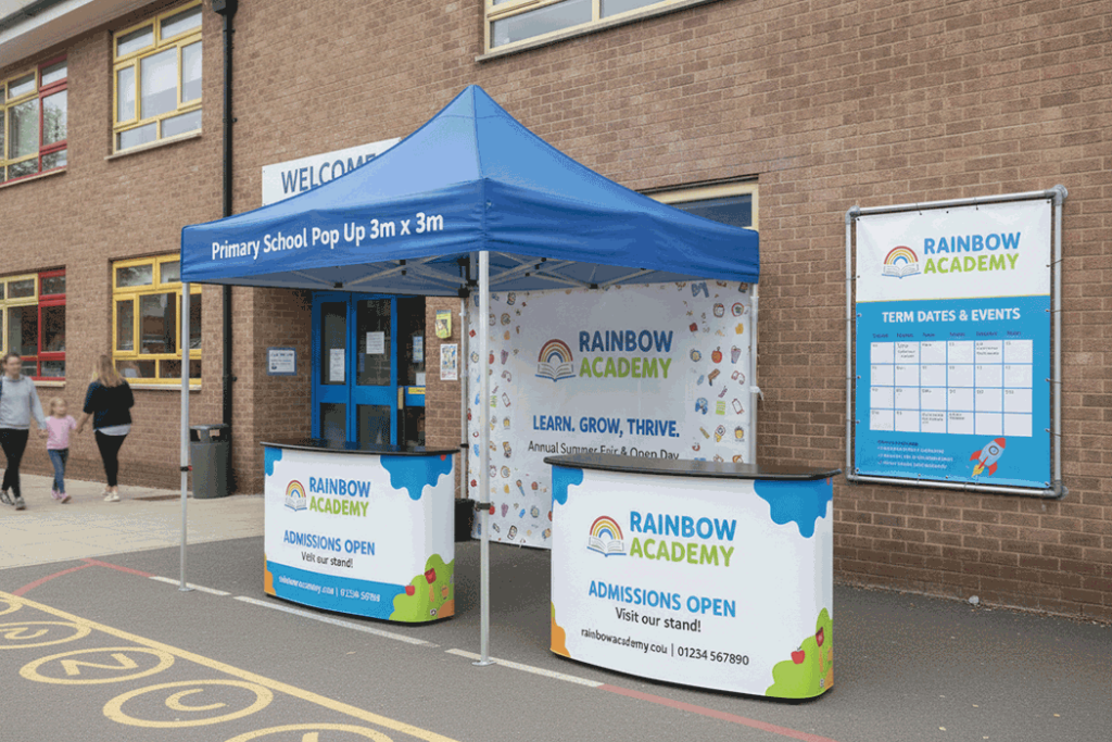 Primary School Outdoor Banner Stands