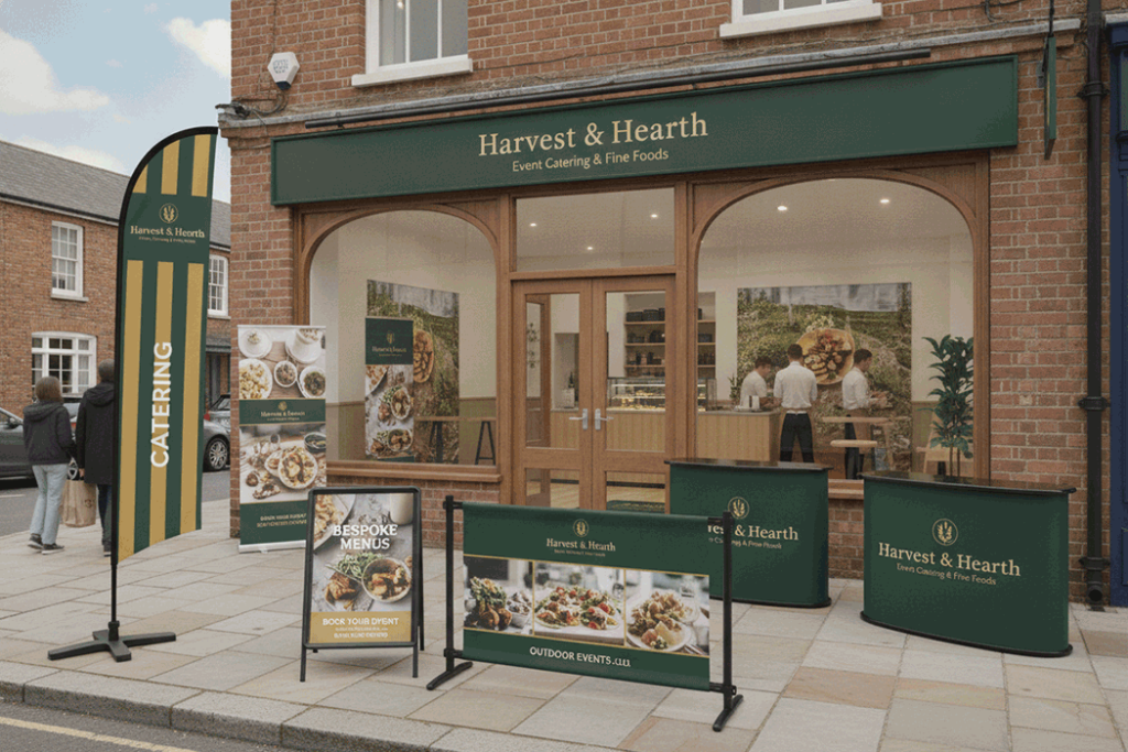 Private Catering Outdoor Banner Stands