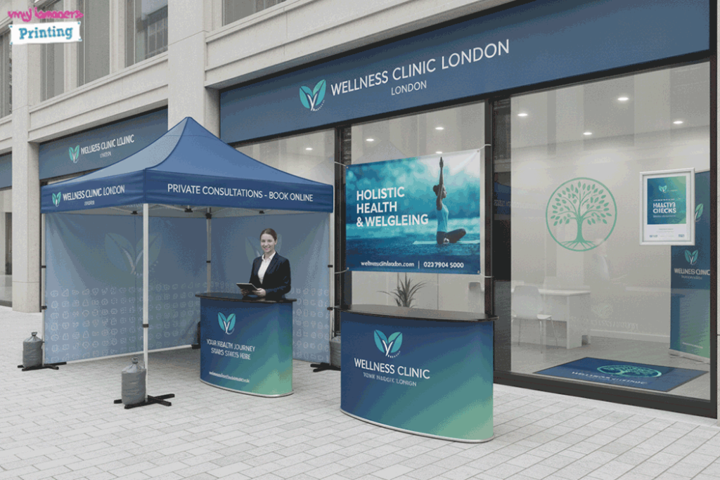 Private Clinic Outdoor Banner Stands