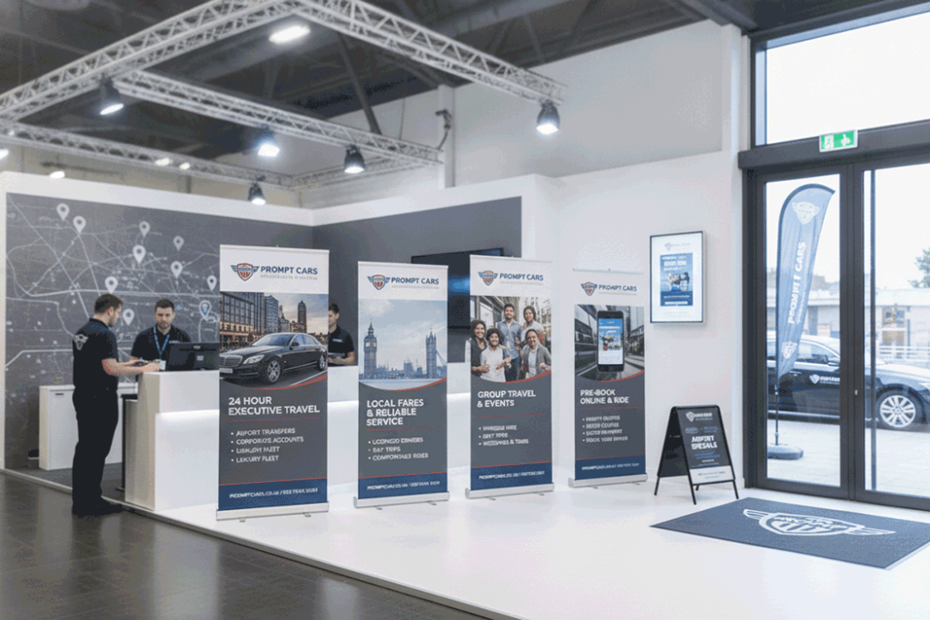 Private Hire Indoor Banner Stands