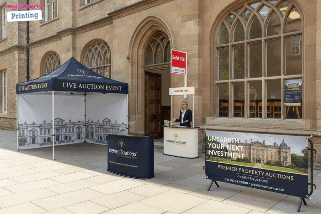 Property Auction Outdoor Banner Stands