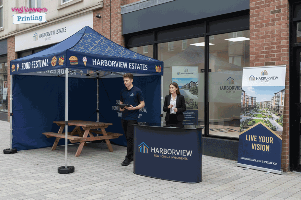 Property Developement Outdoor Banner Stands
