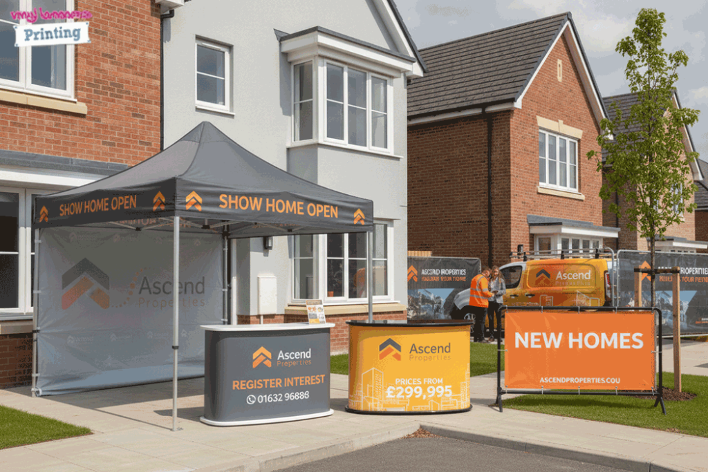 Property Developer Outdoor Banner Stands