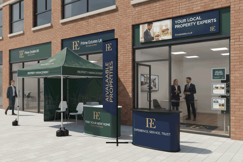 Property Management Outdoor Banner Stands