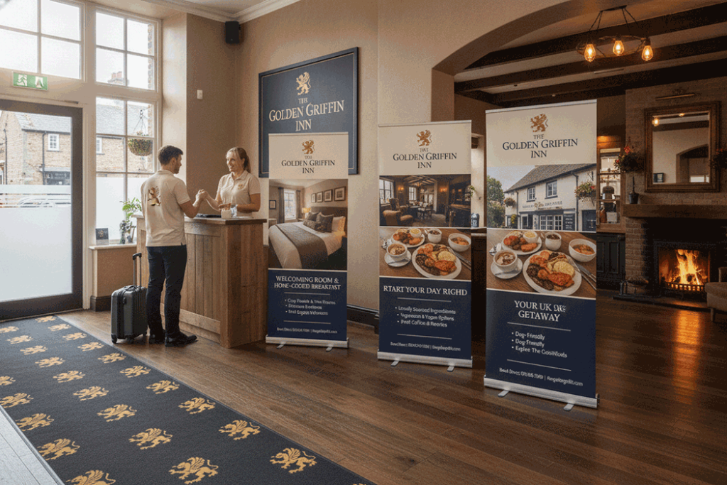 Pub Accommodation Indoor Banner Stands