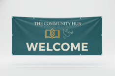 Community Faith Event Fabric Banner Printing