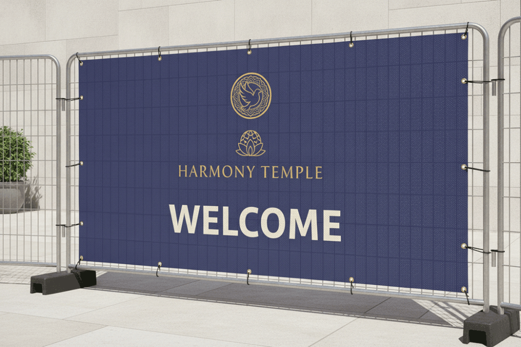 Buddhist Centre Mesh Banner Printing