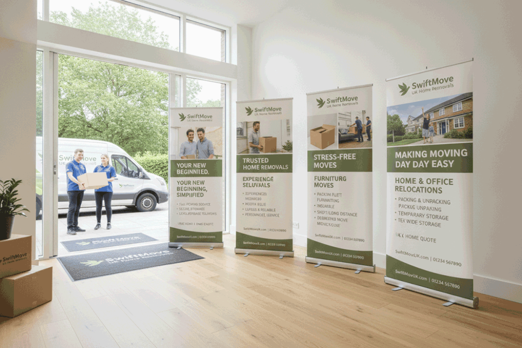 Removals Company Home Indoor Banner Stands