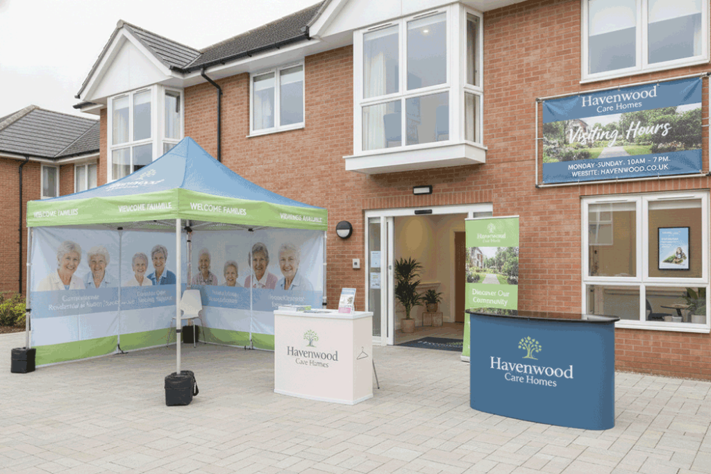 Residential Care Home Outdoor Banner Stands